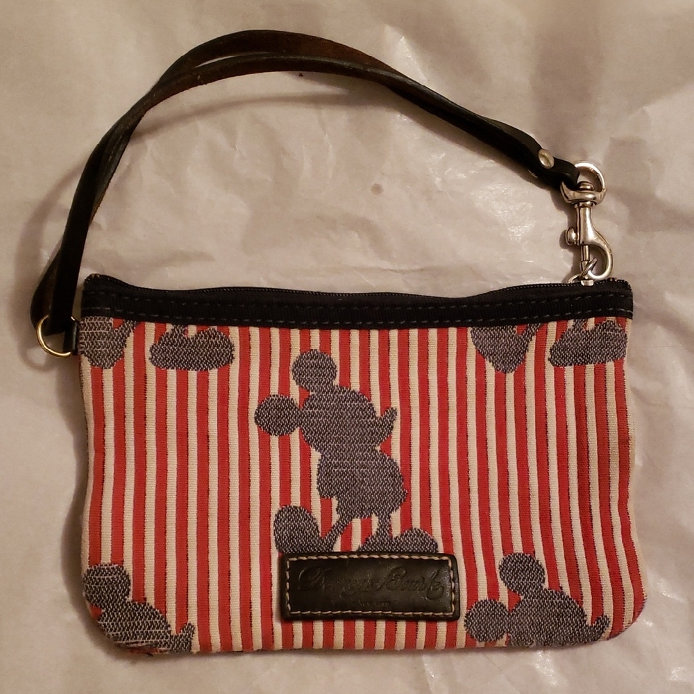 Dooney and Bourke Disney Mickey Wristlet/Pouch Red, White, Blue